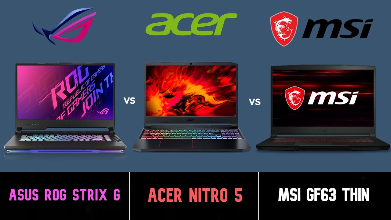 Acer Vs Msi Gaming Laptop