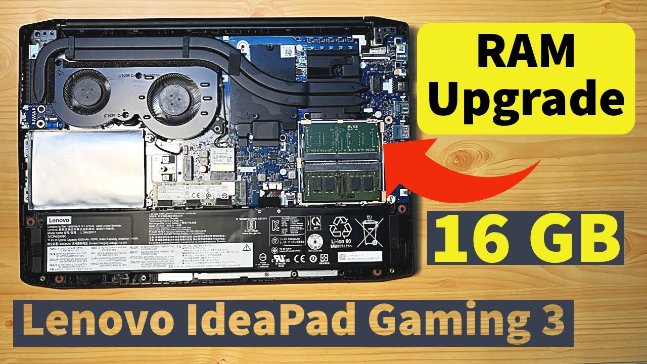 Can I Upgrade The Ram Of A Lenovo Idea pad Gaming 3 15Arh05 From 8Gb To 16Gb